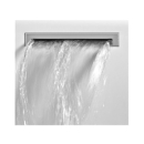 Einlaufgarnitur Splash, hinten Mitte, Ablauf re.