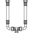 Panzerschlauchset zu Wanneneinlauf Splash