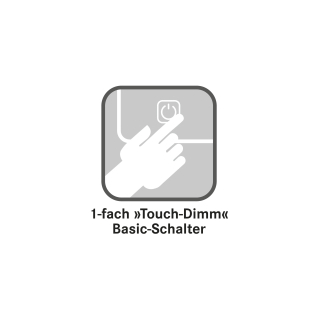 1-fach Touch-Dimm Schalter Euraspiegel Basic