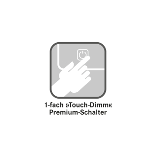 1-fach Touch-Dimm Schalter Euraspiegel Premium