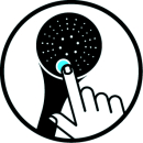 Duschbrause Klytia verchromt 1/2" / 3 STRAHL/JETS...