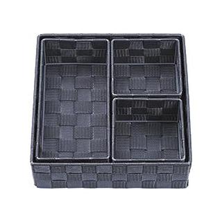 Aufbewahrungsset Irina schwarz 26 X 26 X 8 CM 45122051