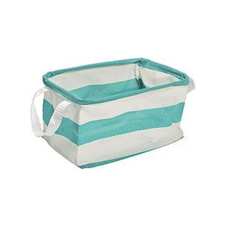 Aufbewahrungskorb Big Stripe türkis/weiss 31 X 21 X 16 CM 45122066