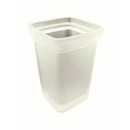 Ersatzglaspott für WC-Garnitur frosted 9.4 X 9.4 X...