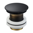 Schaftventil Messing ohne Überlauf, schwarz matt 1...