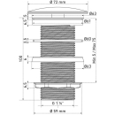 Schaftventil Messing ohne Überlauf, schwarz matt 1...