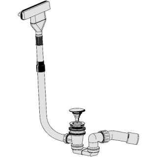 Wannengarnitur LOFT inkl. Ab- + Ueberlaufset