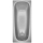 Badewanne FORM 180 x 80 x 42 cm, Stahl