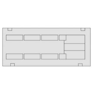 Sockel Erhöhung PORESTA 10 cm, zu Wannenträger