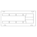 Sockel Erhöhung PORESTA 5 cm, zu Wannenträger