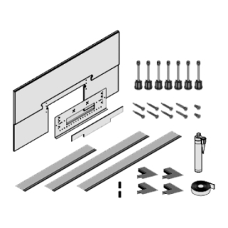 Montageset Schallschutz WALL II, zu Duschenfläche