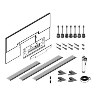 Montageset Schallschutz WALL II, zu Duschenfläche