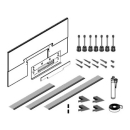 Montageset Schallschutz WALL II, zu Duschenfläche