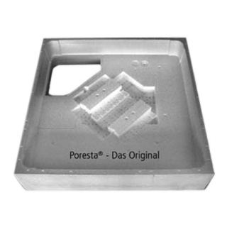 Duschenwannenträger PORESTA Expert, 140 x 100 x 15 cm