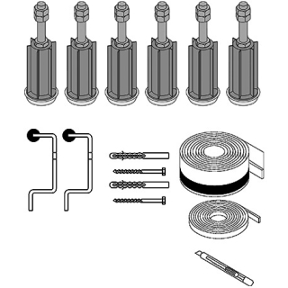 Fussset 6 Schallschutz SCHMIDLIN, 6 Fussstützen