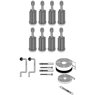 Fussset 8 Schallschutz SCHMIDLIN, 8 Fussstützen