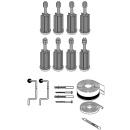 Fussset 8 Schallschutz SCHMIDLIN, 8 Fussstützen