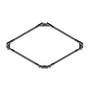 Montagerahmen SCHMIDLIN 90 x 80 cm, zu Duschenwanne