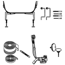 Montageset SWISS LINE DUO für Badewannen, mit Multiplex