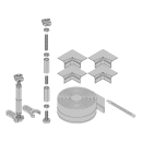 Fussset OMNIA Montagehöhe 10-20 cm