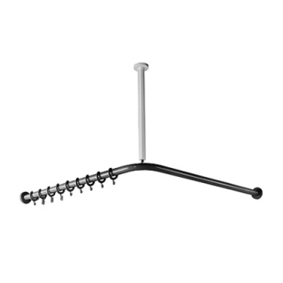 Duschenvorhangstange HEWI 477/ 801, 120 x 120 cm kürzbar