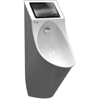 Urinal ECOPUR 200 WD Stahl-Email, Urinal weiss