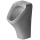 Absauge-Urinal DURASTYLE Keramik, Wasserzulauf hinten