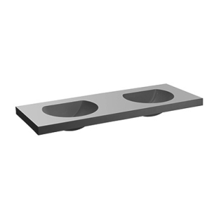 Reihenwaschtisch VARELLO RONDA 130 x 55 x 16 cm