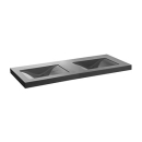 Reihenwaschtisch VARELLO UNDA 130 x 55 x 8 cm