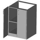 Schrankunterbau ROMAY-CLASSIC 65 x 60 x 89 cm, bodenstehend