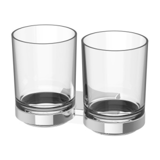 Doppelglashalter CHIC 22 Tritan-Glas klar