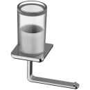 Hygiene-/Utensilienbox LIV und Papierhalter, Box Mattglas