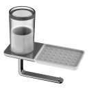 Hygiene-/Utensilienbox LIV Seifenhalter und Papierhalter