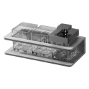 Doppelglashalter CREATIVA mit Seifenspender links/rechts