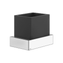 Glashalter RETTANGOLO Becher schwarz