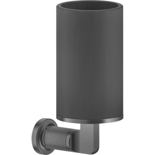 Glashalter INCISO Glas schwarz matt