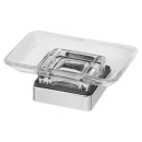 Seifenhalter SIMARA Standmodell, Klarglasschale