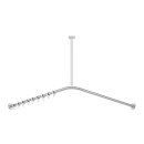 Duschenvorhangstange HEWI S900 80 x 80 cm, kürzbar