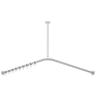 Duschenvorhangstange HEWI S900 150 x 150 cm, kürzbar