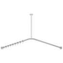 Duschenvorhangstange HEWI S900 150 x 150 cm, kürzbar