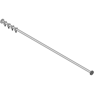 Duschenvorhangstange HEWI S900 200 cm, kürzbar, D 25 mm