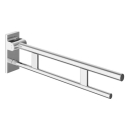 Klappgriff mobil HEWI S900 DUO A 75 cm, Edelstahl, ohne