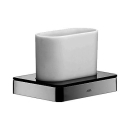 Glashalter UNIVERSAL Glas weiss, Wandmontage