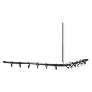 Duschenvorhangstange NORMBAU CAVERE, 90 x 90 cm, Aluminium