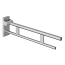 Klappgriff HEWI S900 DUO A 70 cm, Edelstahl, ohne