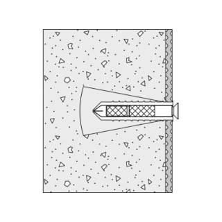 Befestigungsset HEWI BM11.4 zu Wandstütz- und Klappgriffe