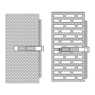 Befestigungsset HEWI BM18.3 zu Wandstütz- und Klappgriff