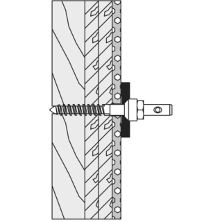 Befestigungsset HEWI BM12.2.2 zur einseitigen Befestigung