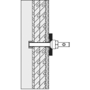 Befestigungsset HEWI BM13.2.2 zur einseitigen Befestigung