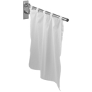 Duschspritzschutz HEWI 805 komplett, A 940 mm